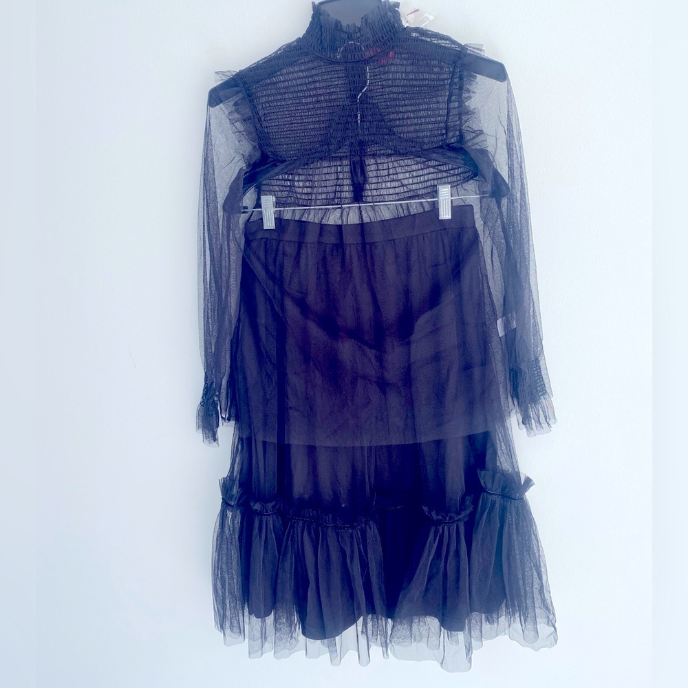 G.E.M skirt set. Size M. Black. High end children fashion.